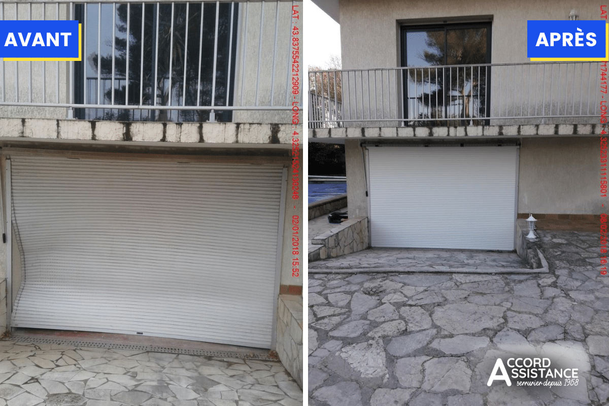 réparation volet roulant désaxé