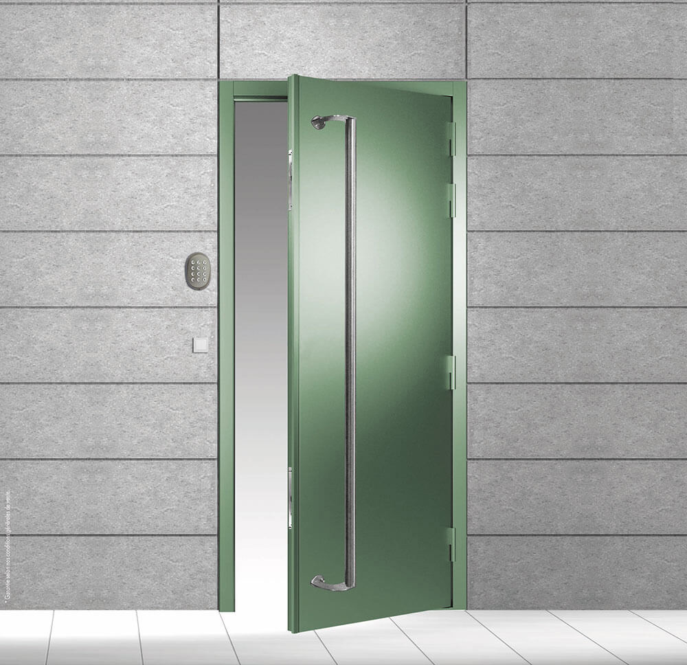 porte blindée pour immeuble en acier
