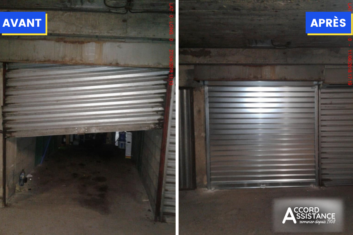 dépannage rideau métallique