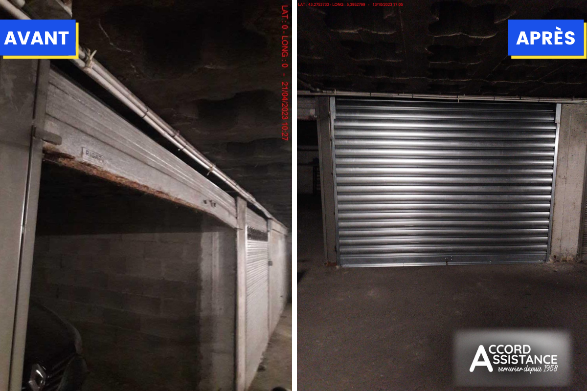 réparation rideau métallique suite effraction