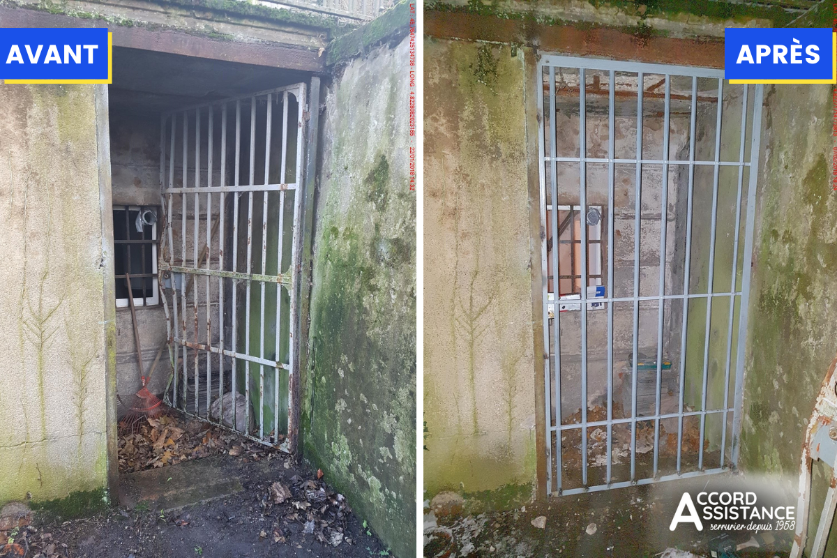 remplacement grille métallique