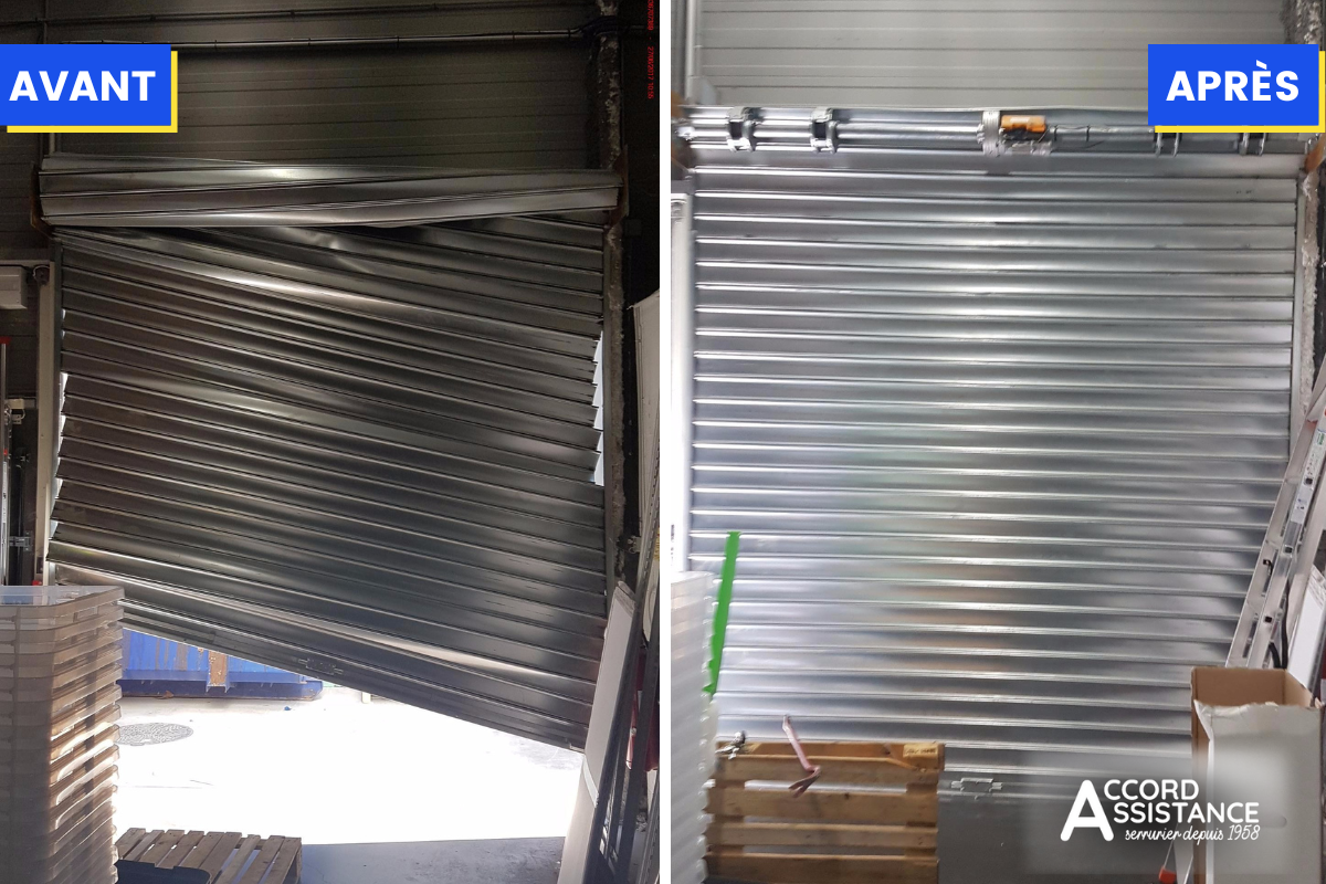 remplacement rideau métallique