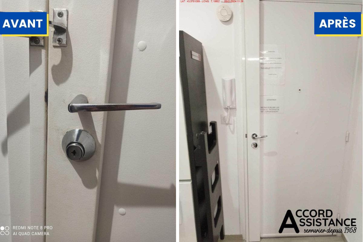 pose serrure 5 points en applique